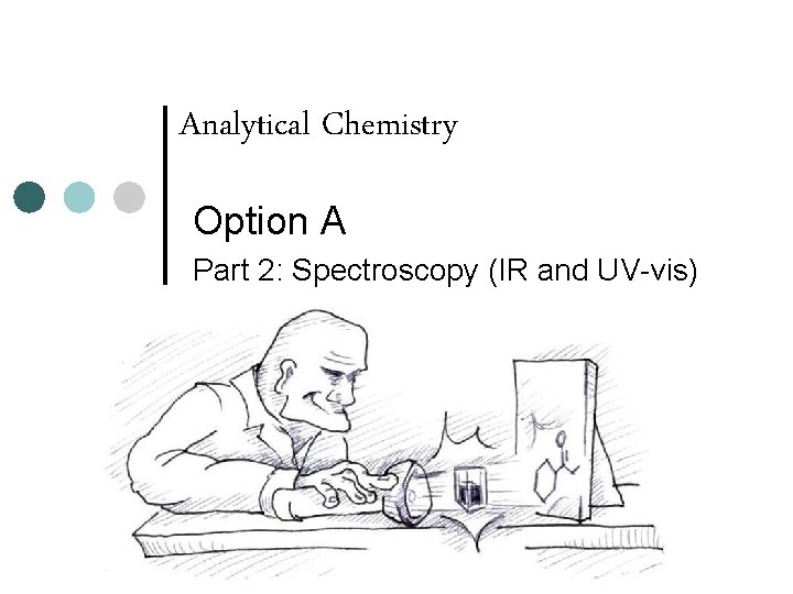 Analytical Chemistry Option A Part 2: Spectroscopy (IR and UV-vis) 