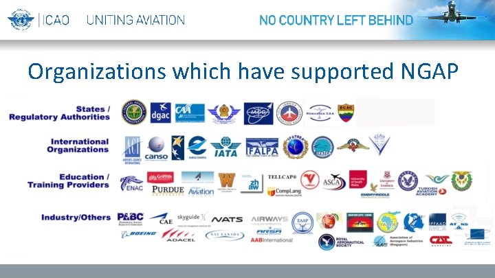 Organizations which have supported NGAP 