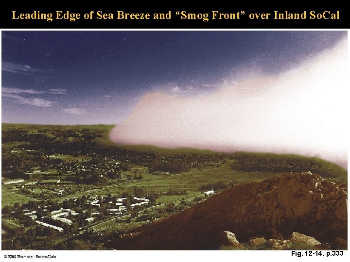 Leading Edge of Sea Breeze and “Smog Front” over Inland So. Cal Fig. 12