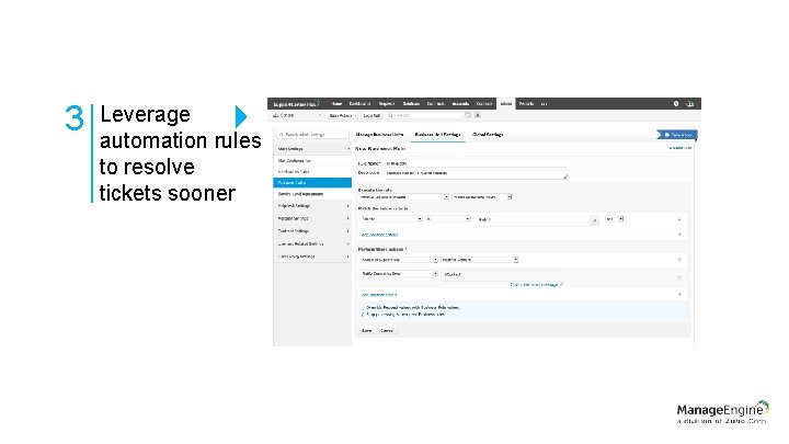 3 Leverage automation rules to resolve tickets sooner 3 Leverage automation rules to resolve tickets sooner