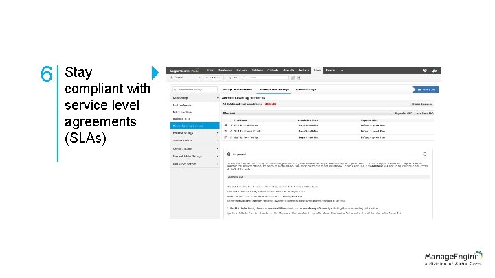 6 Stay compliant with service level agreements (SLAs) 