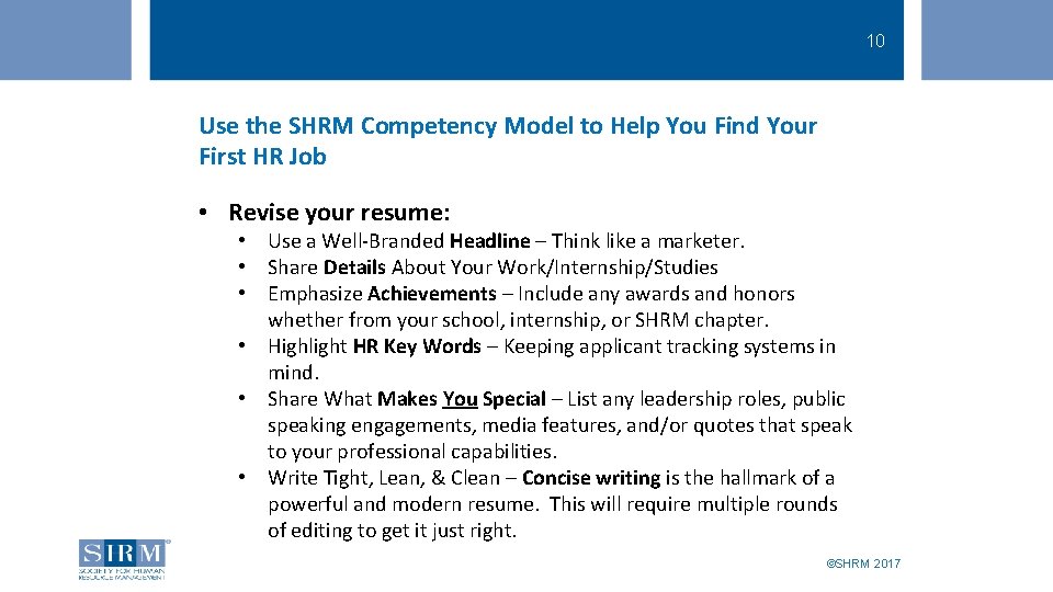 10 SHRM Student Membership Benefits Use the SHRM Competency Model to Help You Find