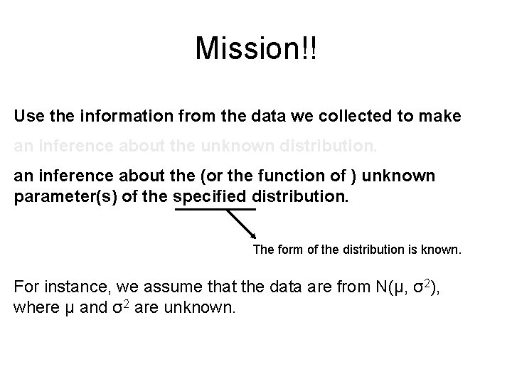 Mission!! Use the information from the data we collected to make an inference about Mission!! Use the information from the data we collected to make an inference about