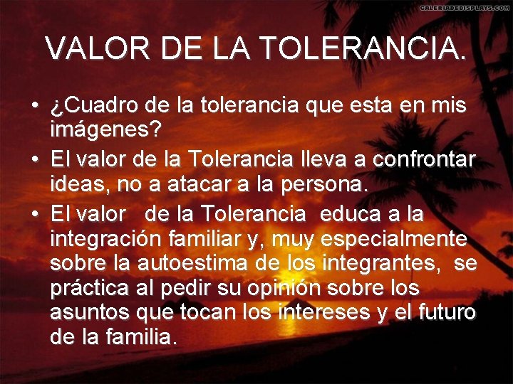 VALOR DE LA TOLERANCIA. • ¿Cuadro de la tolerancia que esta en mis imágenes?