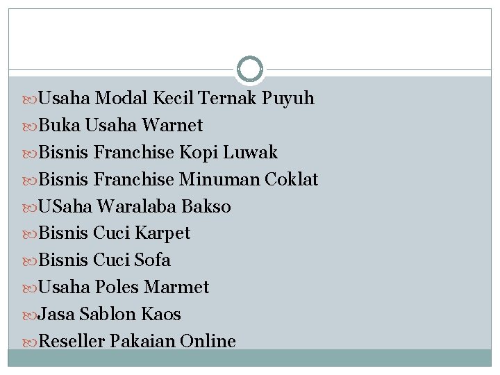  Usaha Modal Kecil Ternak Puyuh Buka Usaha Warnet Bisnis Franchise Kopi Luwak Bisnis