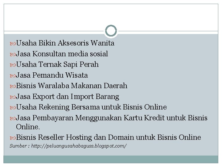  Usaha Bikin Aksesoris Wanita Jasa Konsultan media sosial Usaha Ternak Sapi Perah Jasa