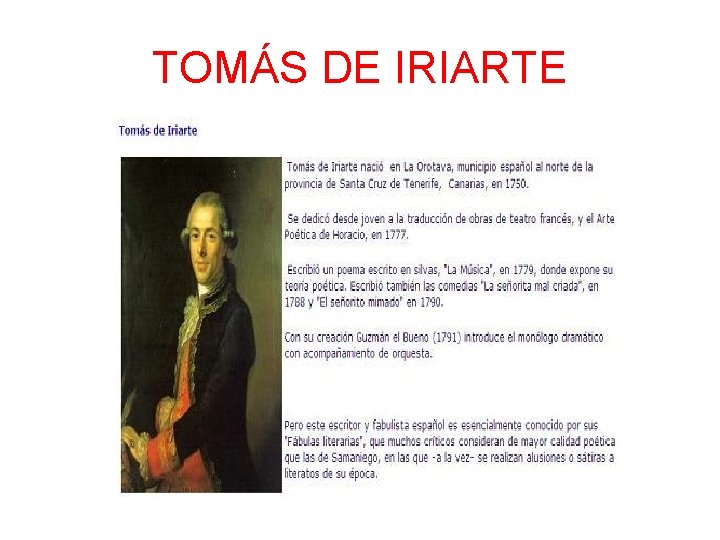 TOMÁS DE IRIARTE 