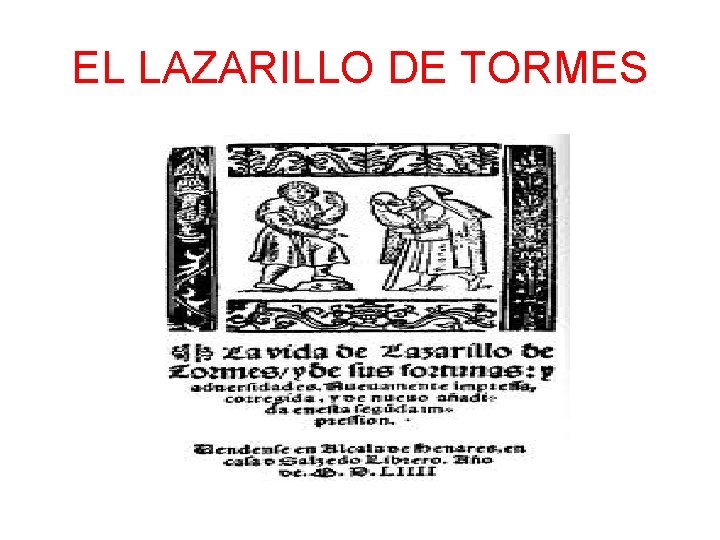 EL LAZARILLO DE TORMES 
