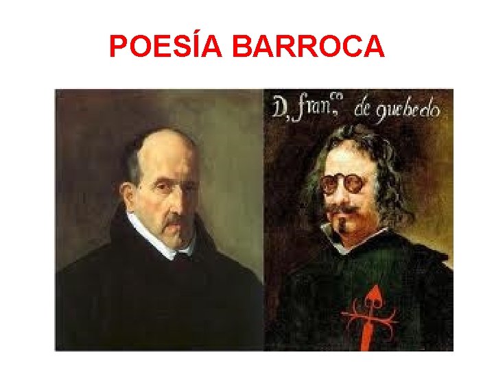 POESÍA BARROCA 