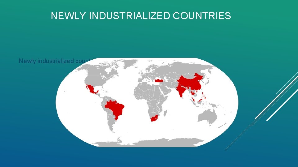 NEWLY INDUSTRIALIZED COUNTRIES Newly industrialized countries 