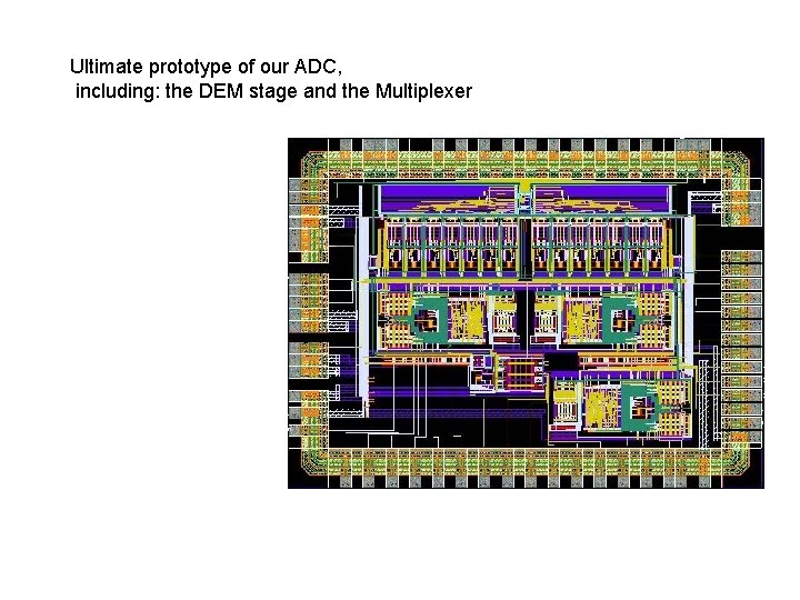 Ultimate prototype of our ADC, including: the DEM stage and the Multiplexer 