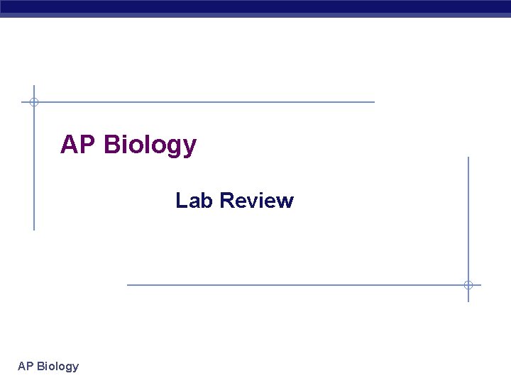 AP Biology Lab Review AP Biology 