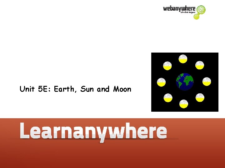 Unit 5 E: Earth, Sun and Moon 