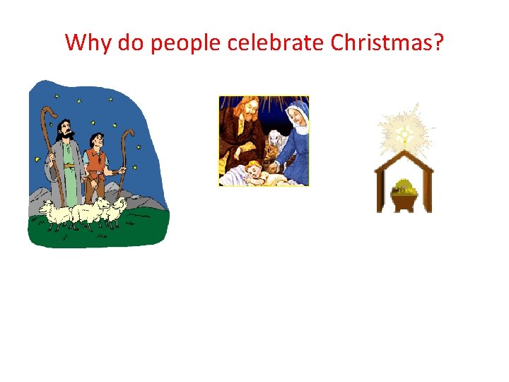Why do people celebrate Christmas? 