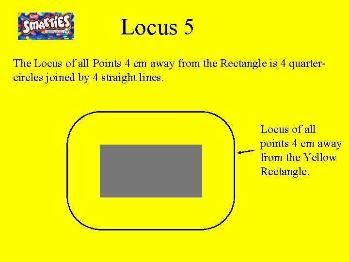 Locus 5 The Locus of all Points 4 cm away from the Rectangle is