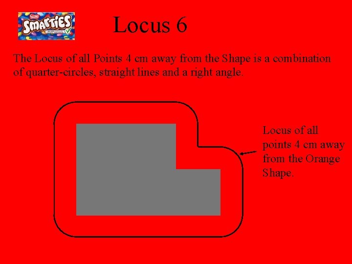 Locus 6 The Locus of all Points 4 cm away from the Shape is