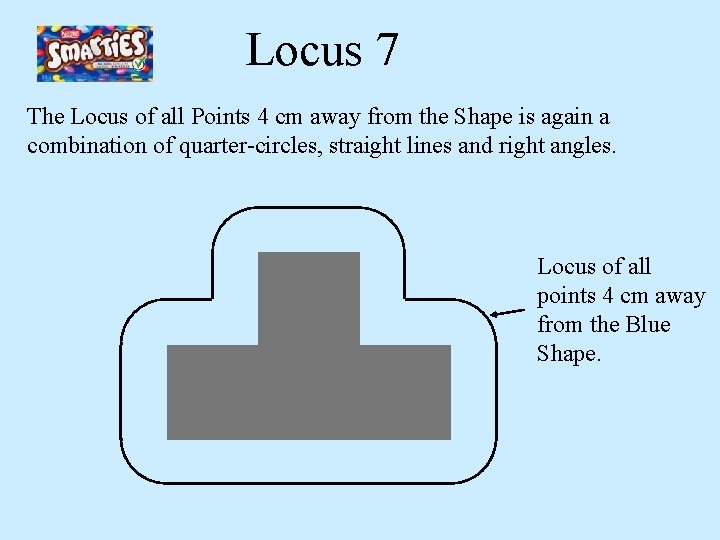 Locus 7 The Locus of all Points 4 cm away from the Shape is