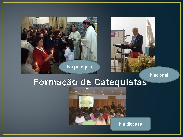 Na paróquia Formação de Catequistas Na diocese Nacional 