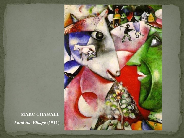 MARC CHAGALL I and the Village (1911) 