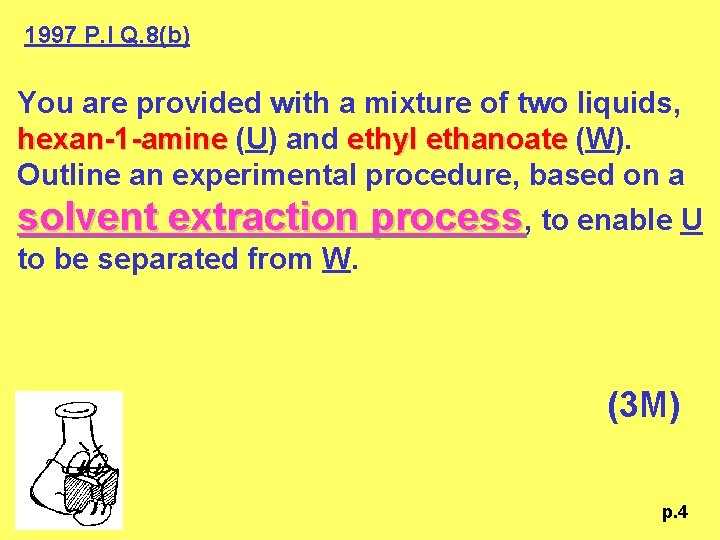 1997 P. I Q. 8(b) You are provided with a mixture of two liquids,