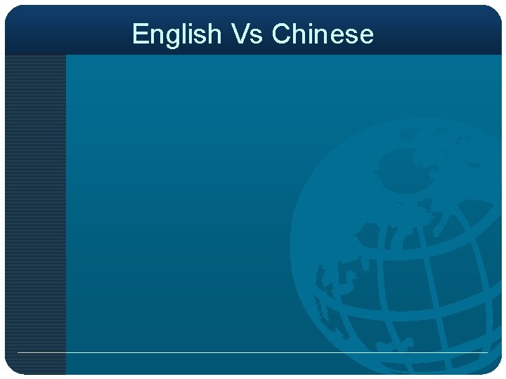 English Vs Chinese 