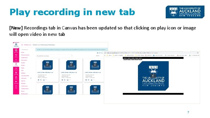 Play recording in new tab [New] Recordings tab in Canvas has been updated so