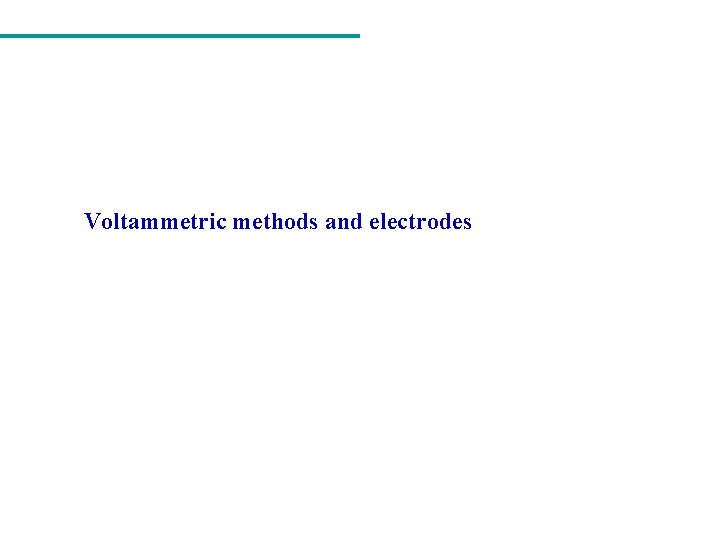 Voltammetric methods and electrodes 
