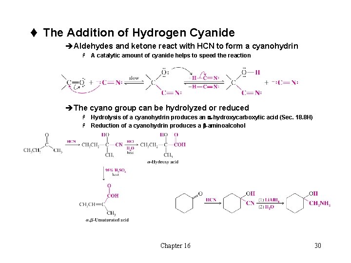 Chapter 16 Aldehydes And Ketones I Nucleophilic Addition Chapter 16 Aldehydes And Ketones I Nucleophilic Addition
