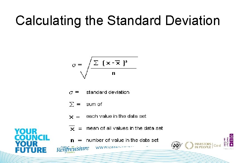 Calculating the Standard Deviation 