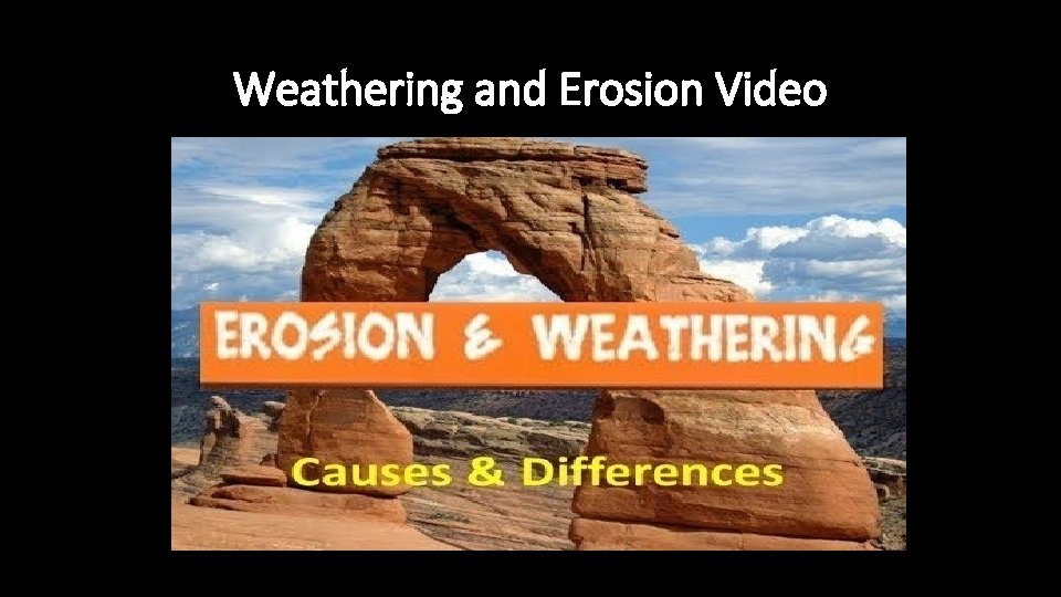 Weathering and Erosion Video 