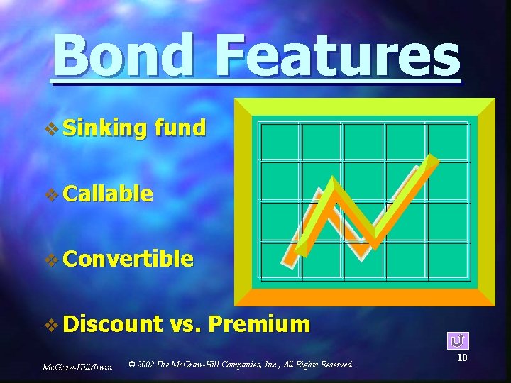 Bond Features v Sinking fund v Callable v Convertible v Discount Mc. Graw-Hill/Irwin vs.