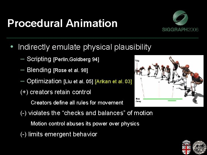 Predisposed Animation World Space Servoing for Character Animation Under Simulation