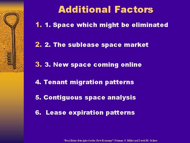 Additional Factors 1. 1. Space which might be eliminated 2. 2. The sublease space