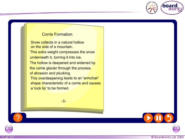 7 of 10 © Boardworks Ltd 2004 7 of 10 © Boardworks Ltd 2004