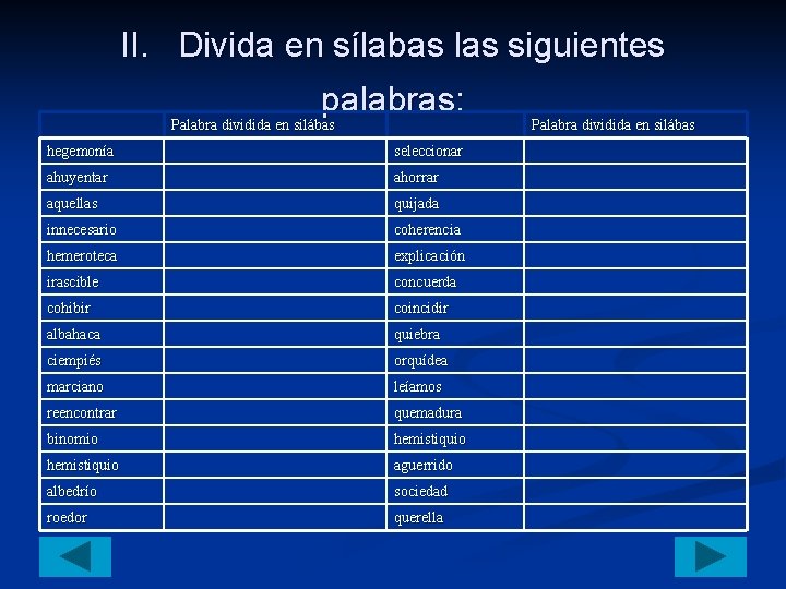 MODULO 1 ACENTUACIN DIVISIN SILBICA DIPTONGOS TRIPTONGOS E