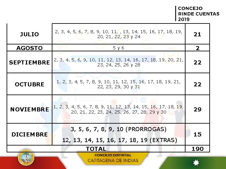 JULIO 2, 3, 4, 5, 6, 7, 8, 9, 10, 11, , 13, 14,