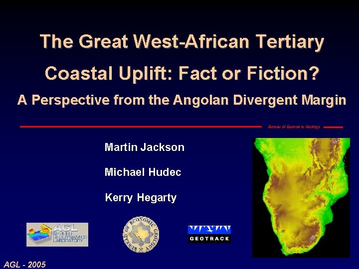The Great West-African Tertiary Coastal Uplift: Fact or Fiction? A Perspective from the Angolan