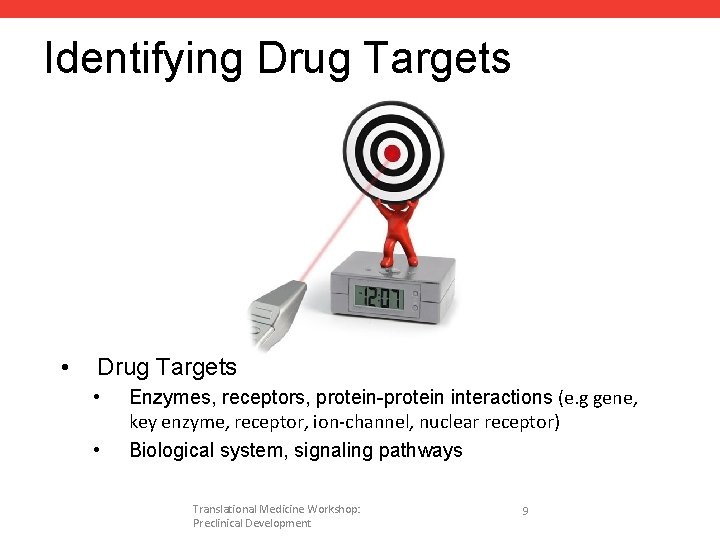 Identifying Drug Targets • Drug Targets • • Enzymes, receptors, protein-protein interactions (e. g