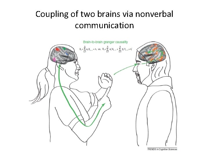 Coupling of two brains via nonverbal communication 