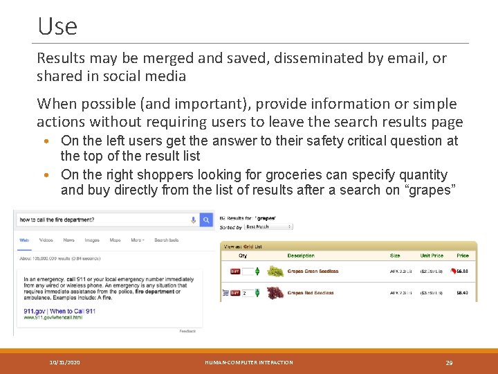 Use Results may be merged and saved, disseminated by email, or shared in social