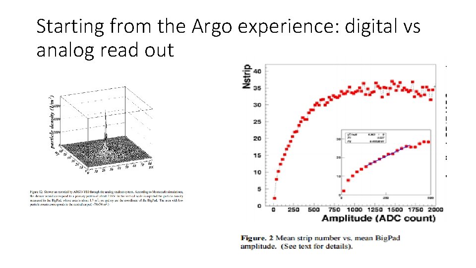 Starting from the Argo experience: digital vs analog read out 