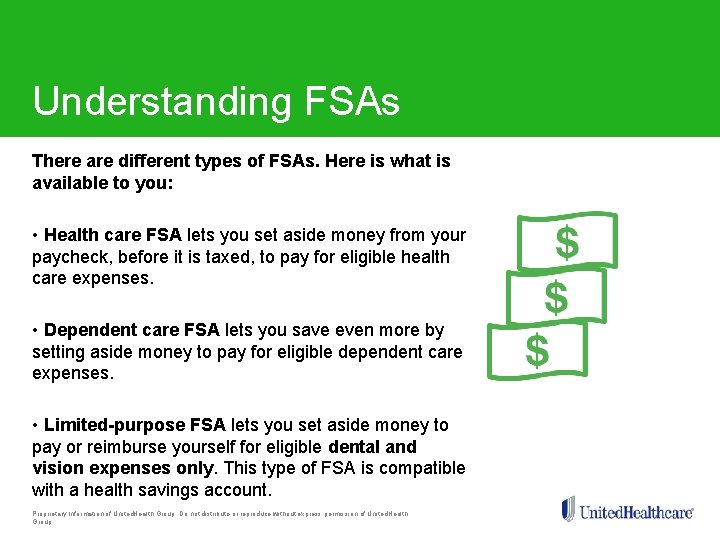 Understanding FSAs There are different types of FSAs. Here is what is available to