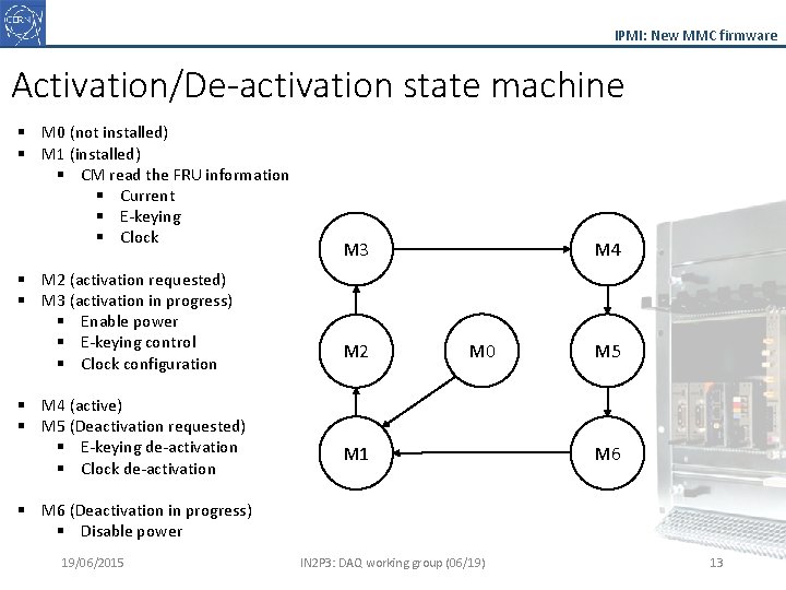 IPMI: New MMC firmware Activation/De-activation state machine § M 0 (not installed) § M IPMI: New MMC firmware Activation/De-activation state machine § M 0 (not installed) § M