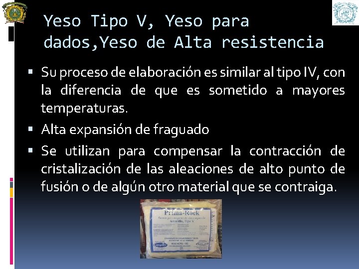 Yeso Tipo V, Yeso para dados, Yeso de Alta resistencia Su proceso de elaboración