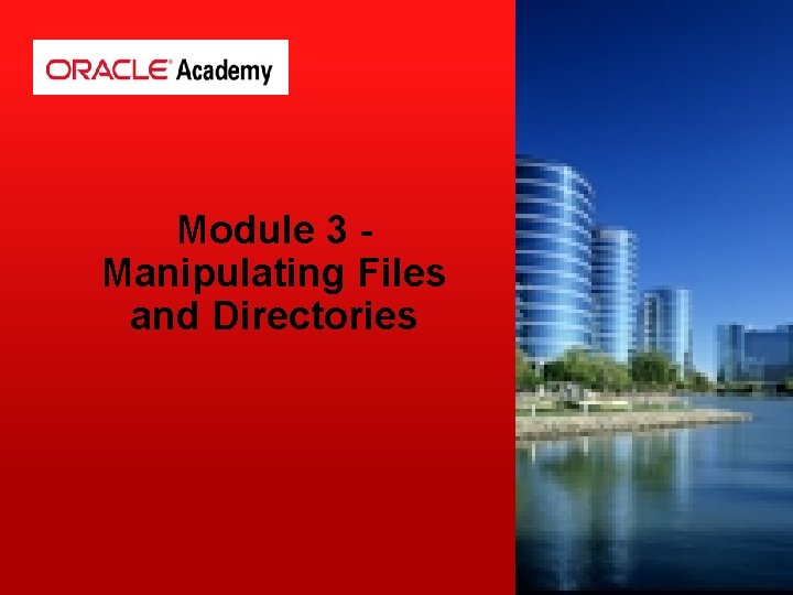 Module 3 Manipulating Files and Directories 