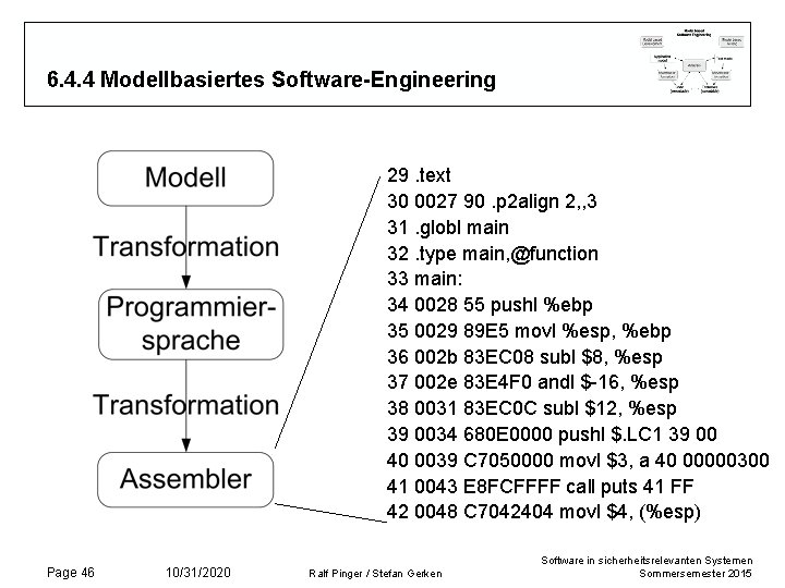 6. 4. 4 Modellbasiertes Software-Engineering 29. text 30 0027 90. p 2 align 2,