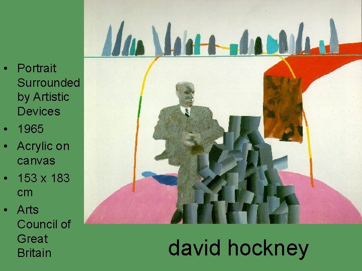 • Portrait Surrounded by Artistic Devices • 1965 • Acrylic on canvas • • Portrait Surrounded by Artistic Devices • 1965 • Acrylic on canvas •