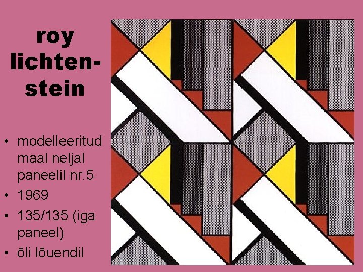roy lichtenstein • modelleeritud maal neljal paneelil nr. 5 • 1969 • 135/135 (iga roy lichtenstein • modelleeritud maal neljal paneelil nr. 5 • 1969 • 135/135 (iga