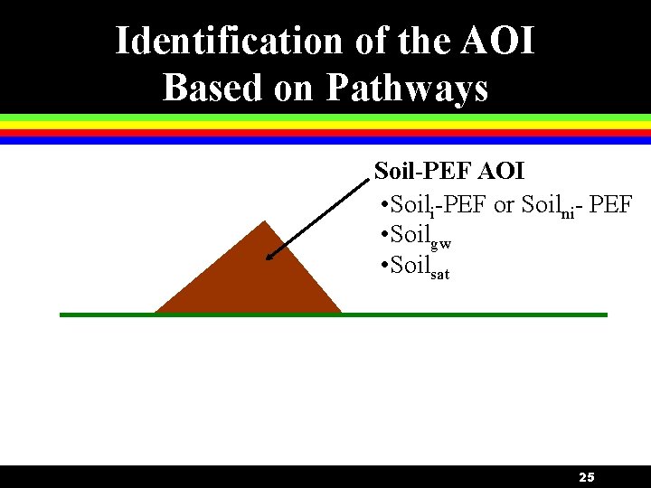 Identification of the AOI Based on Pathways Soil-PEF AOI • Soili-PEF or Soilni- PEF