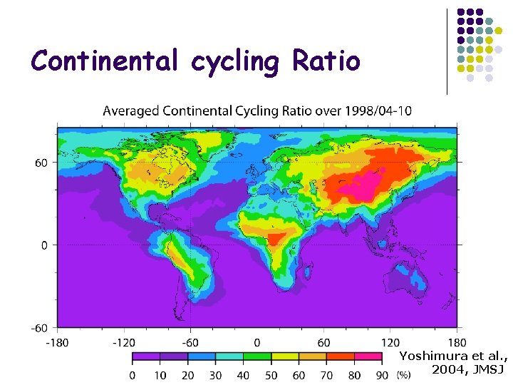 Continental cycling Ratio Yoshimura et al. , 2004, JMSJ 